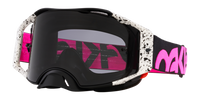 Oakley Airbrake MX Goggles Black Splatter Strap/Dark Grey Lenses OO7046-E4