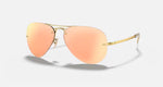 Ray-Ban RB3449 Polished Gold Frame/Copper Mirror Lens RB3449 001/2Y 59