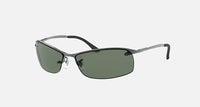 Ray-Ban RB3183 Polished Gunmetal Frame/Dark Green Lens RB3183 004/71 63