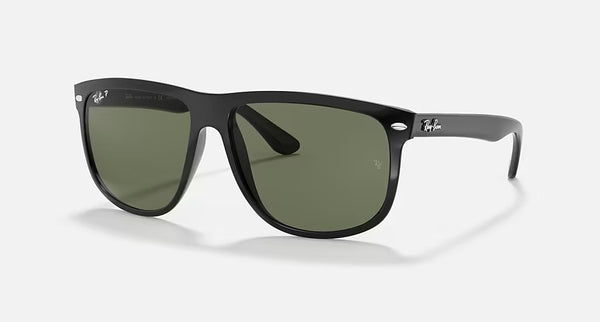 Ray-Ban BOYFRIEND Polished Black Frame/Dark Green Lens RB4147 601/58 56