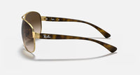 Ray-Ban RB3386 Polished Gold Frame/Brown Gradient Dark Brown Lens RB3386 001/13 63