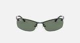 Ray-Ban RB3183 Polished Gunmetal Frame/Dark Green Lens RB3183 004/71 63