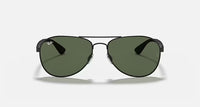 Ray-Ban RB3549 Matte Black Frame/Green Lens RB3549 006/71 61