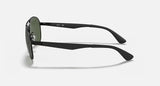 Ray-Ban RB3549 Matte Black Frame/Green Lens RB3549 006/71 61