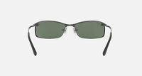 Ray-Ban RB3183 Polished Gunmetal Frame/Dark Green Lens RB3183 004/71 63