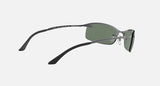 Ray-Ban RB3183 Polished Gunmetal Frame/Dark Green Lens RB3183 004/71 63