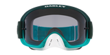 Oakley O-Frame 2.0 PRO MTB Troy Lee Designs Series Goggles Hunter Green Stripes Strap/Dark Grey Lenses OO7117-17