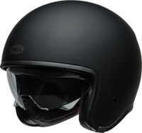 BELL TX501 Jet/Half Helmet Solid Black/Matte Black/Vintage White