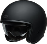 BELL TX501 Jet/Half Helmet Solid Black/Matte Black/Vintage White