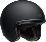 BELL TX501 Jet/Half Helmet Solid Black/Matte Black/Vintage White