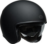 BELL TX501 Jet/Half Helmet Solid Black/Matte Black/Vintage White